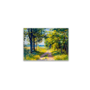 raxxa Glas-Magnet: Forest Path in Golden Summer Light