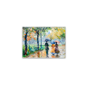 raxxa Glas-Magnet: People with umbrellas in the park