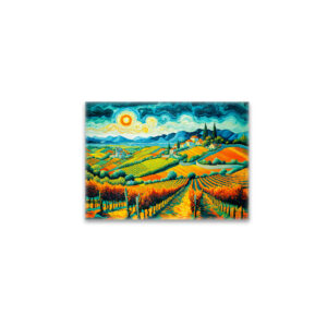 raxxa Glas-Magnet: Autumn Vineyards in Rich Harvest Colors