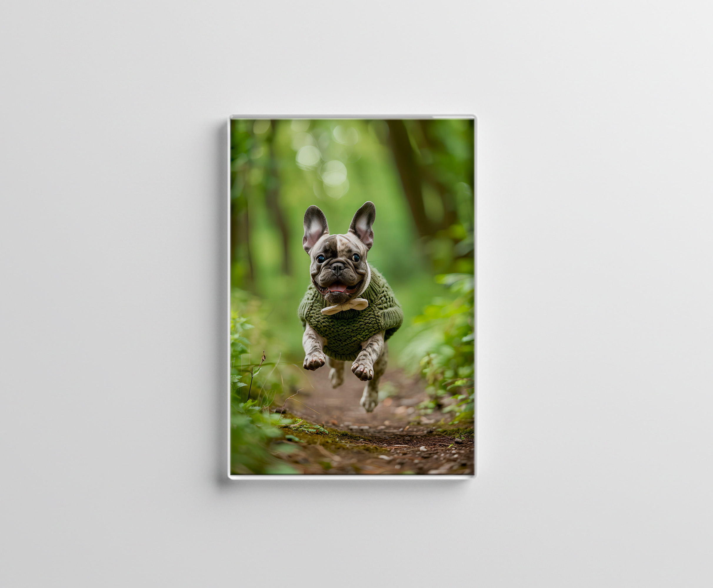 raxxa Glas-Magnet: French Bulldog in Knitted Dog Attire 3