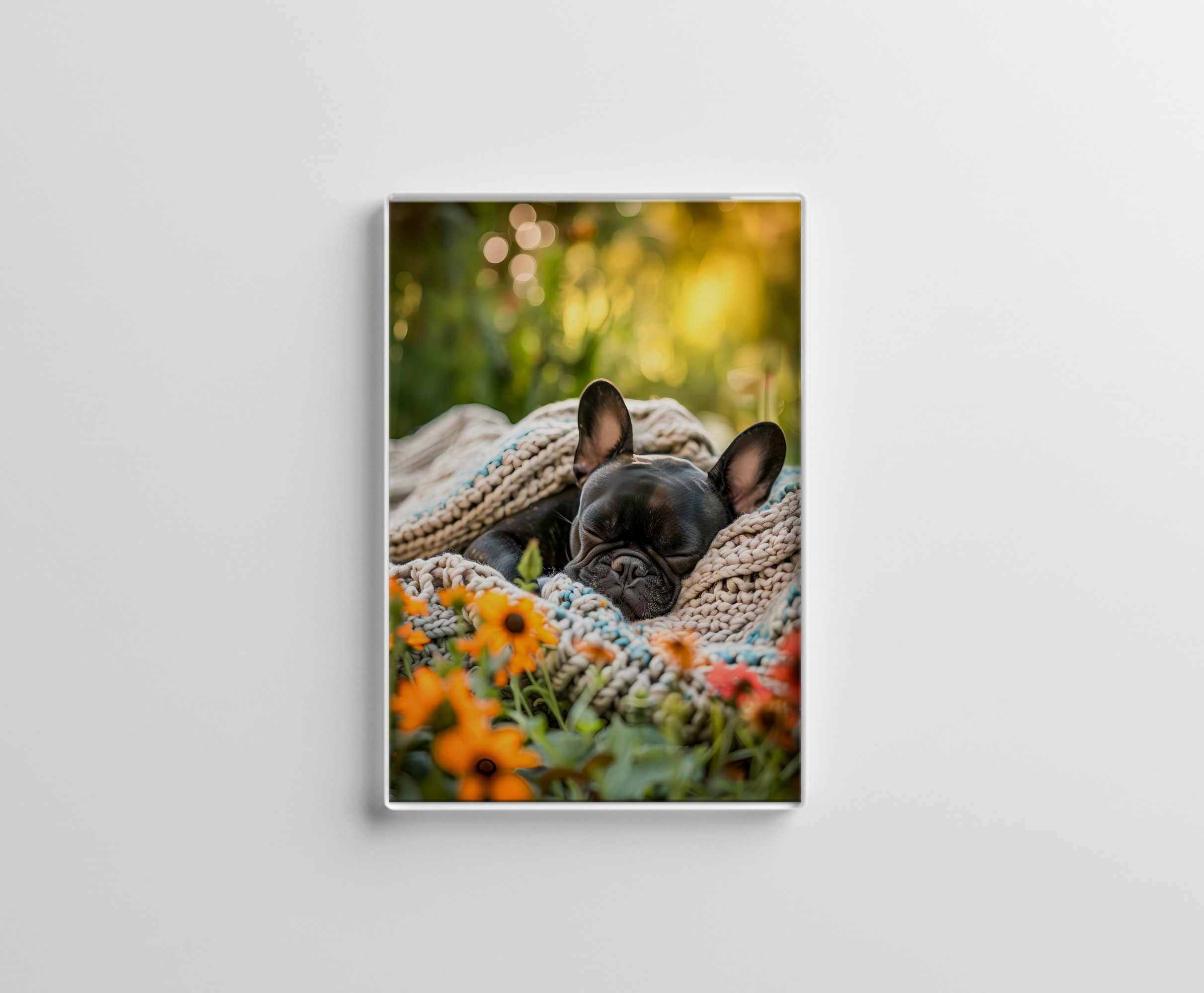 raxxa Glas-Magnet: French Bulldog in Knitted Dog Attire 5