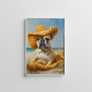 raxxa Glas-Magnet: French Bulldog in Knitted Dog Attire 7
