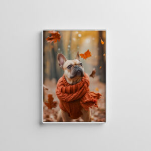 raxxa Glas-Magnet: French Bulldog in Knitted Dog Attire 8