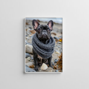 raxxa Glas-Magnet: French Bulldog in Knitted Dog Attire 10