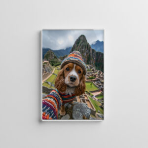 raxxa Glas-Magnet: King Charles Cocker Spaniel Takes Selfies in Peru