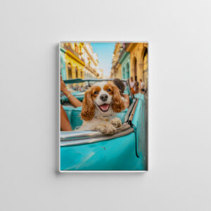 raxxa Glas-Magnet: King Charles Cocker Spaniel in Cuba