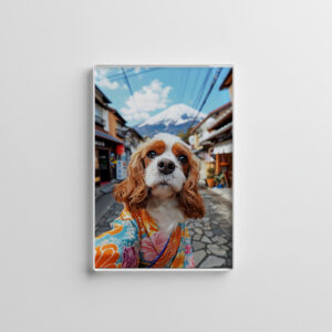 raxxa Glas-Magnet: King Charles Cocker Spaniel Takes Selfies in tibet