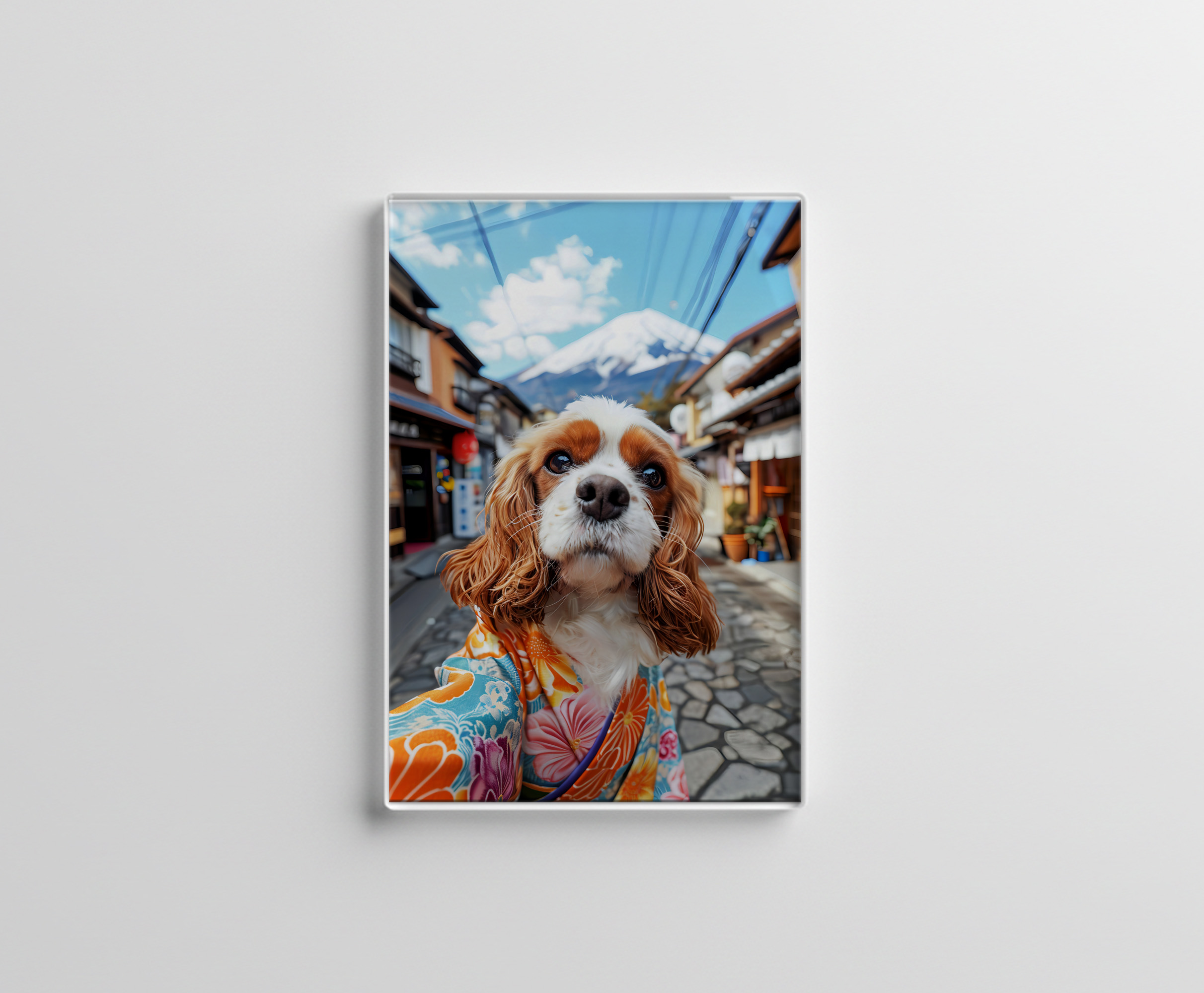 raxxa Glas-Magnet: King Charles Cocker Spaniel Takes Selfies in tibet
