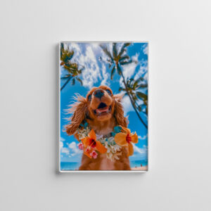 raxxa Glas-Magnet: King Charles Cocker Spaniel Takes Selfies Across the Globe