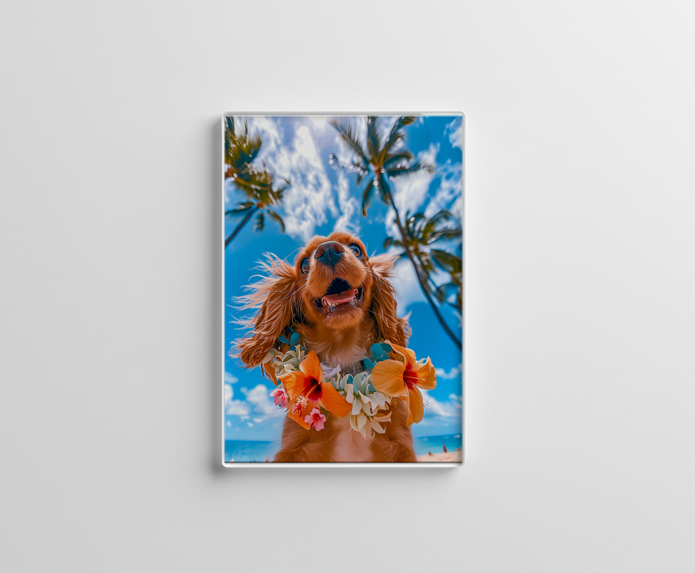 raxxa Glas-Magnet: King Charles Cocker Spaniel Takes Selfies Across the Globe