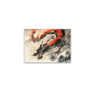 raxxa Glas-Magnet: Chinese Watercolor Red Dragon Power