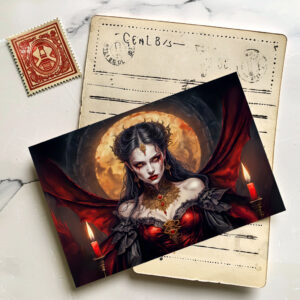 raxxa Postkarte: Vampire Queen Under Glowing Moon