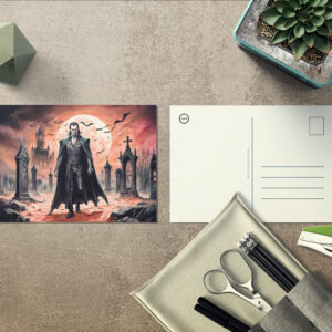 raxxa Postkarte: Vampire in Moonlit Graveyard