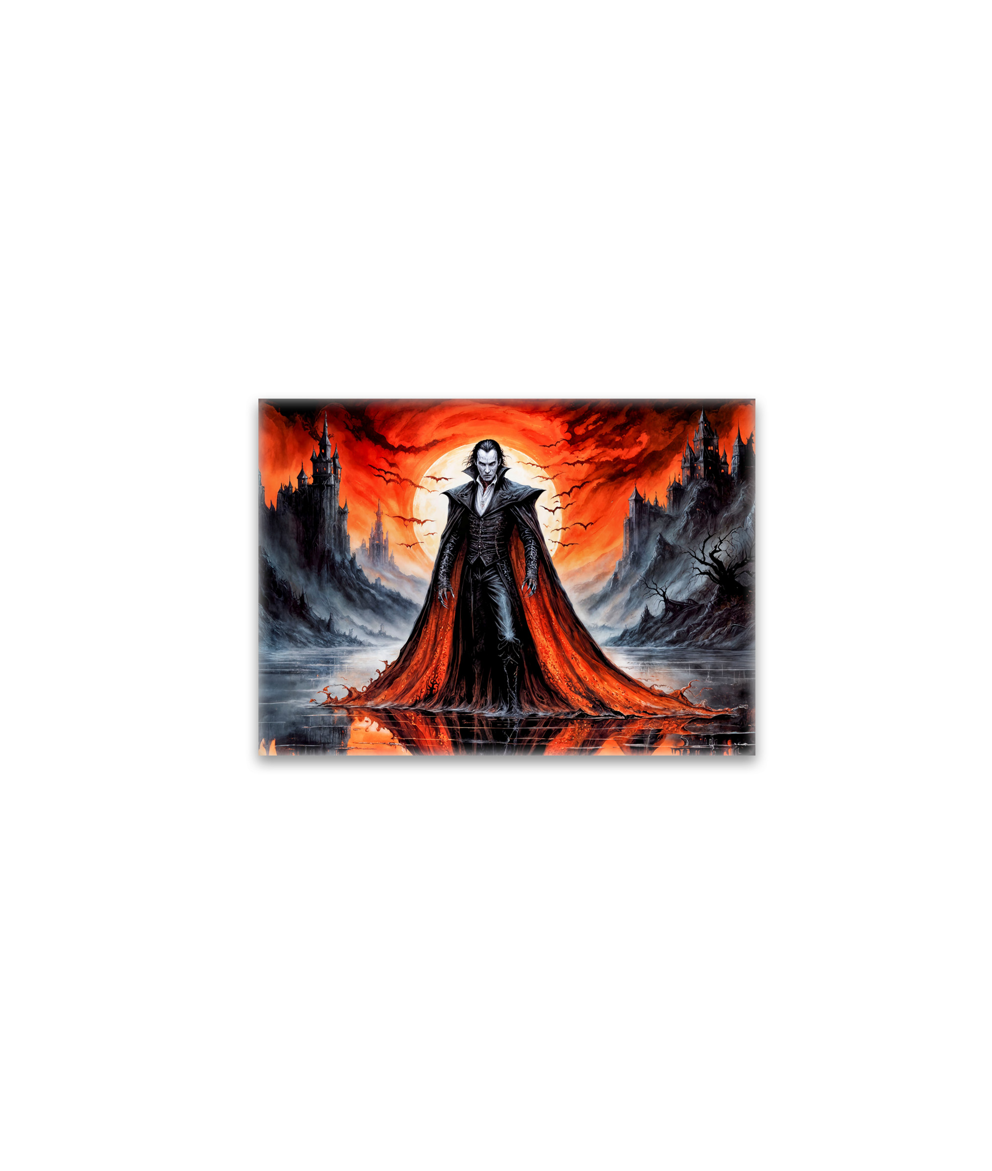 raxxa Glas-Magnet: Vampire in Red Moonlight