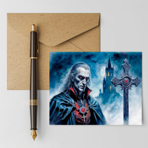 raxxa Postkarte: Vampire Lord with Cross in Moonlit Night