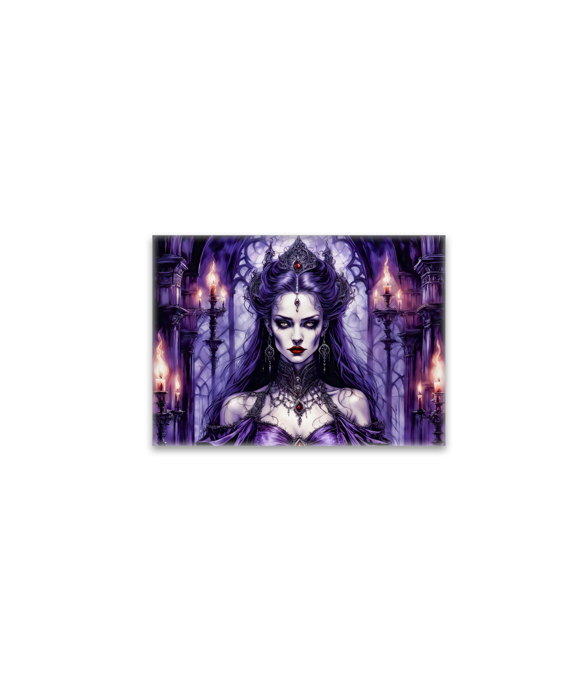 raxxa Glas-Magnet: Vampire Queen in Gothic Castle