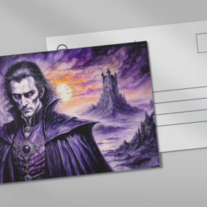 raxxa Postkarte: Vampire Warrior in Ruined City