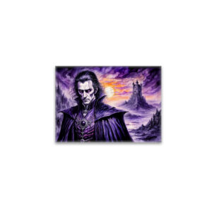 raxxa Glas-Magnet: Vampire Warrior in Ruined City