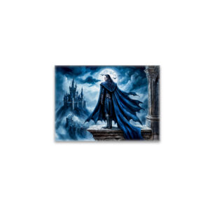 raxxa Glas-Magnet: Vampire in Moonlit Castle Scene