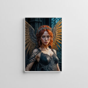 raxxa Glas-Magnet: Golden Winged Dark Angel Queen