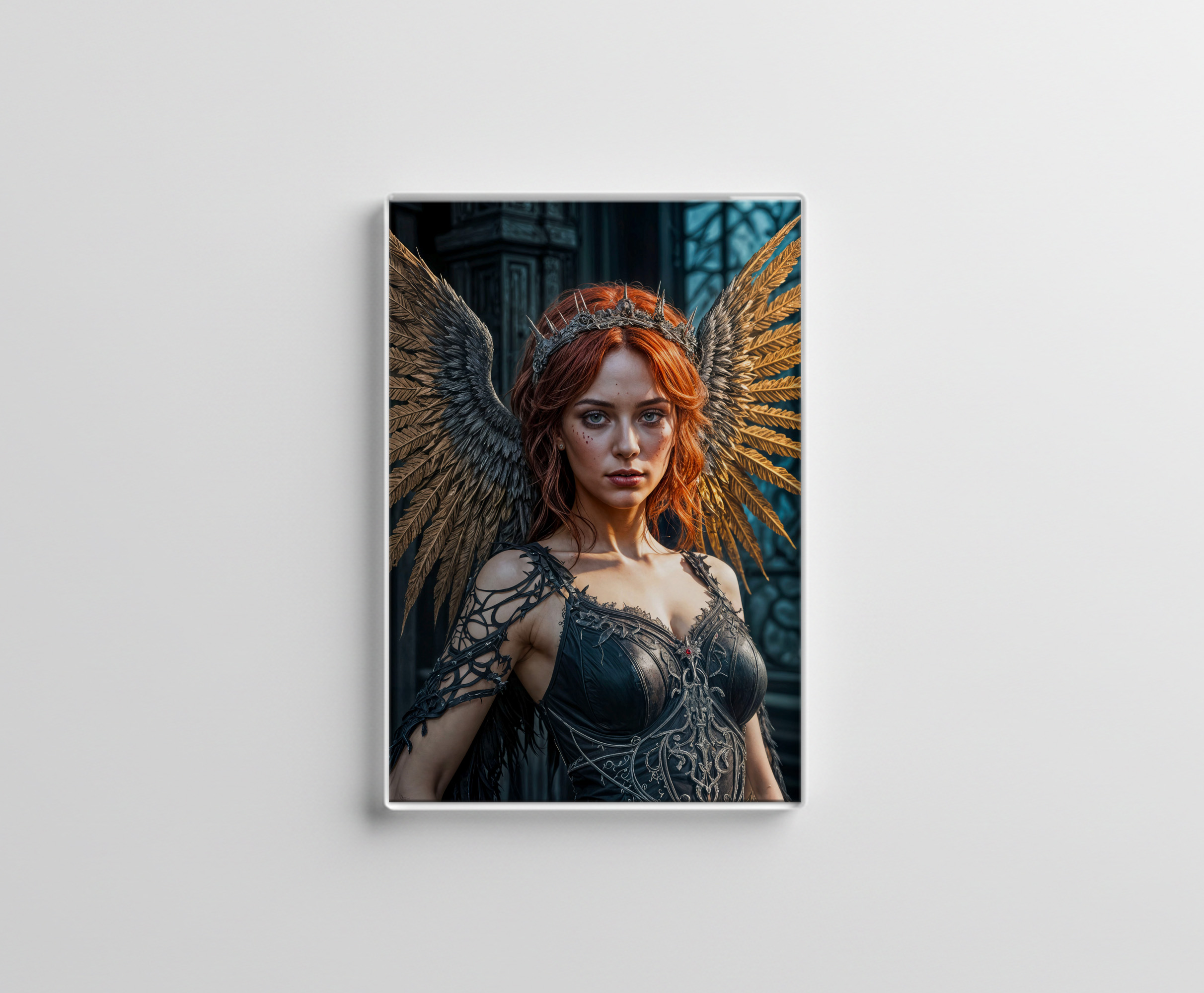 raxxa Glas-Magnet: Golden Winged Dark Angel Queen