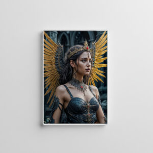 raxxa Glas-Magnet: Golden Winged Dark Angel Queen