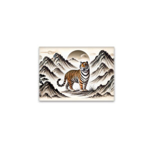 raxxa Glas-Magnet: Fierce Tiger Roaming Mountains