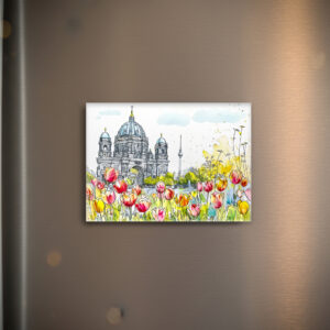 raxxa Glas-Magnet: Watercolor Berlin Mitte Cathedral Spring