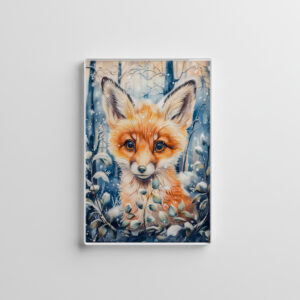 raxxa Glas-Magnet: Little Fox in Winter Herbs
