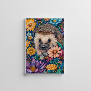raxxa Glas-Magnet: Hedgehog in Blooming Flower Bed