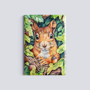 raxxa Glas-Magnet: Little Squirrel in Oak Tree