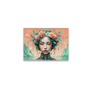 raxxa Glas-Magnet: Golden Flower Fairy with Sparkling Eyes