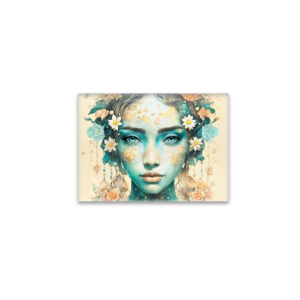raxxa Glas-Magnet: Golden Flower Fairy with Sparkling Eyes