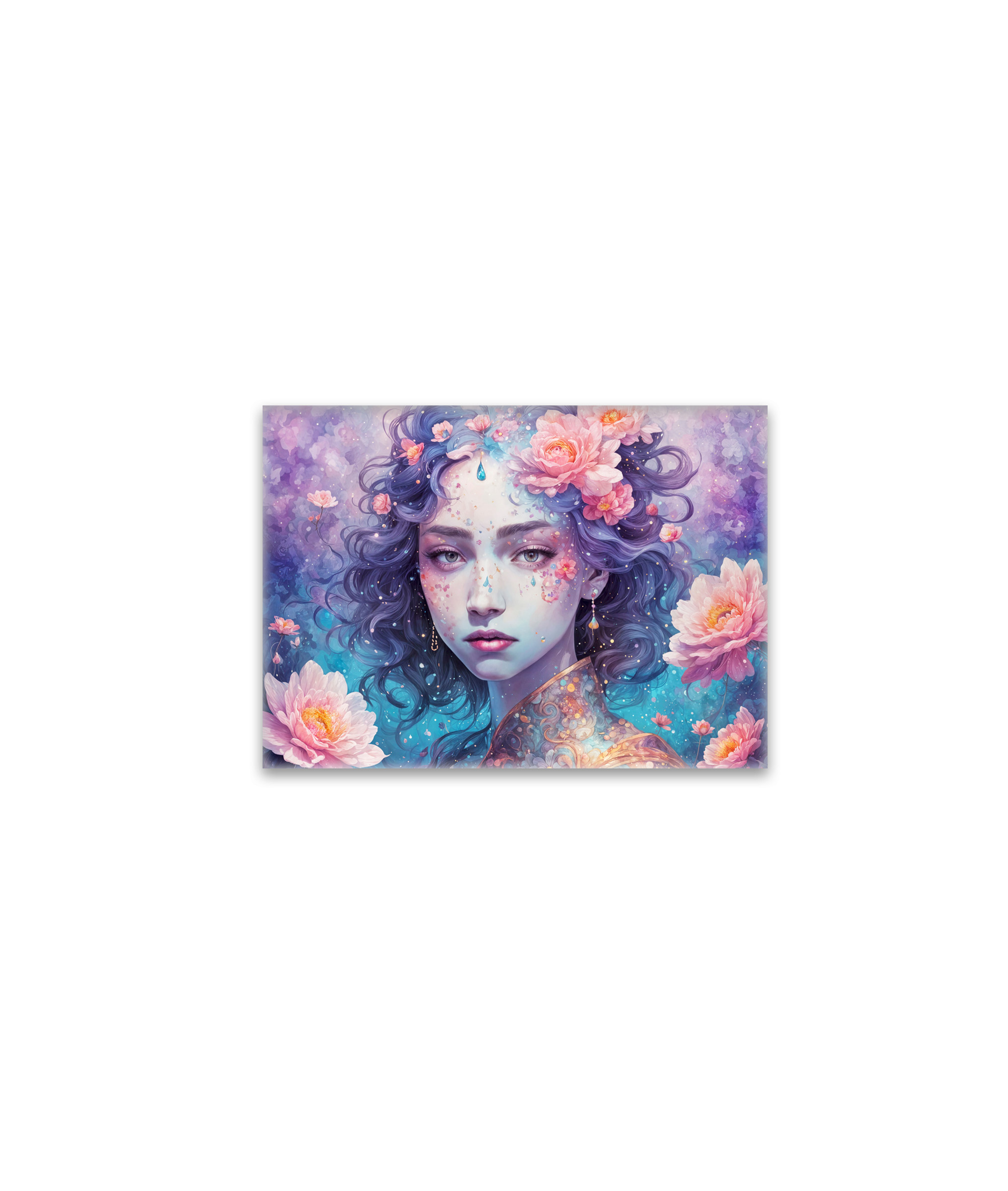 raxxa Glas-Magnet: Flower Fairy with Blue Hair