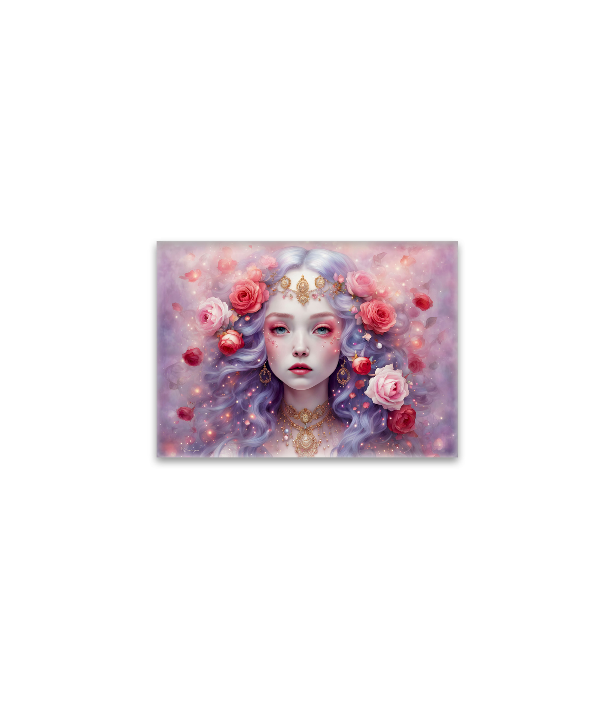 raxxa Glas-Magnet: Enchanted Blossom Fairy Portrait