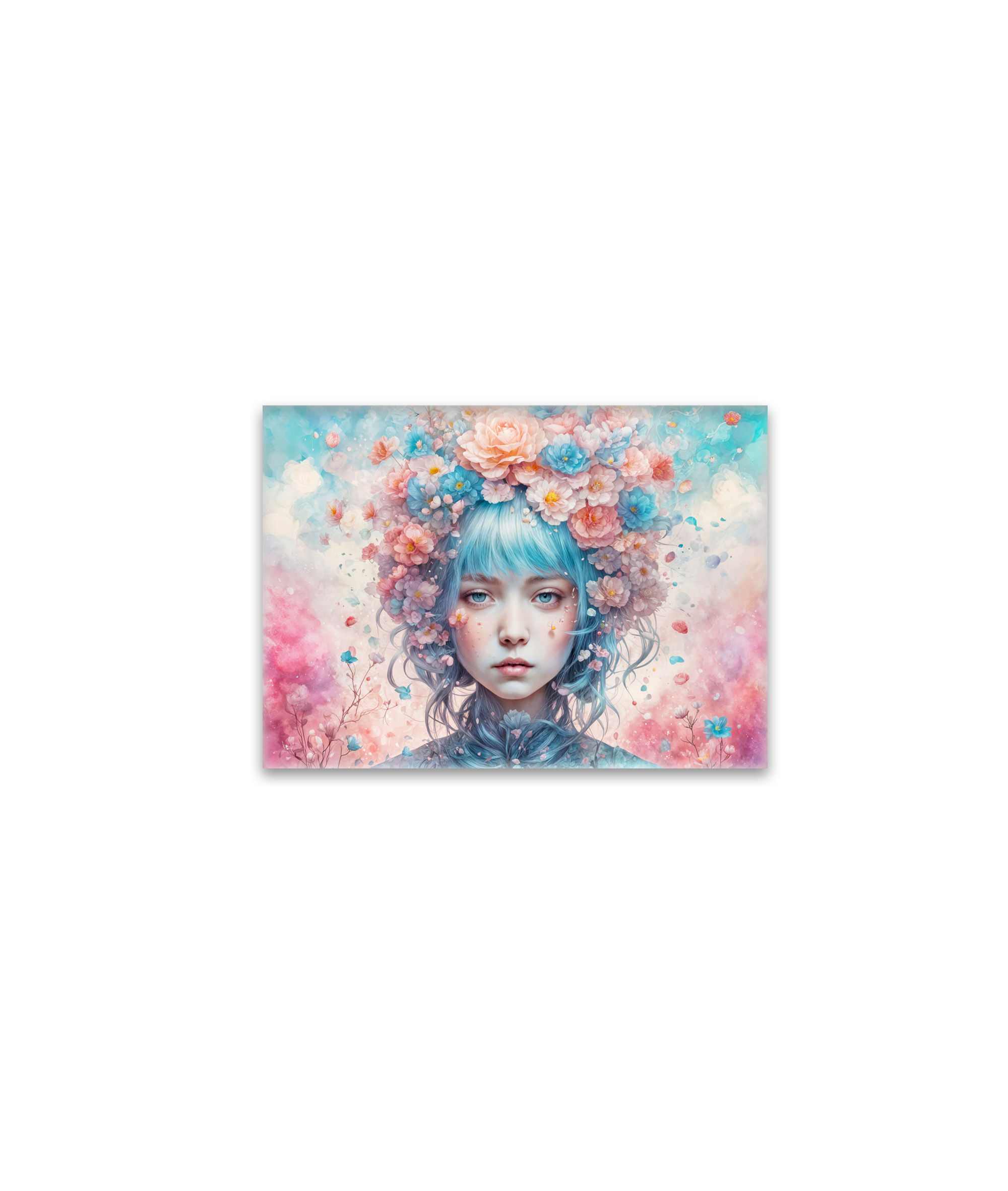 raxxa Glas-Magnet: Flower Fairy with Blue Hair