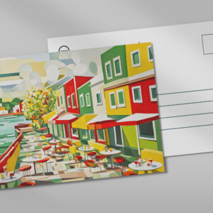 raxxa Postkarte: Cubist Café by the Waterfront