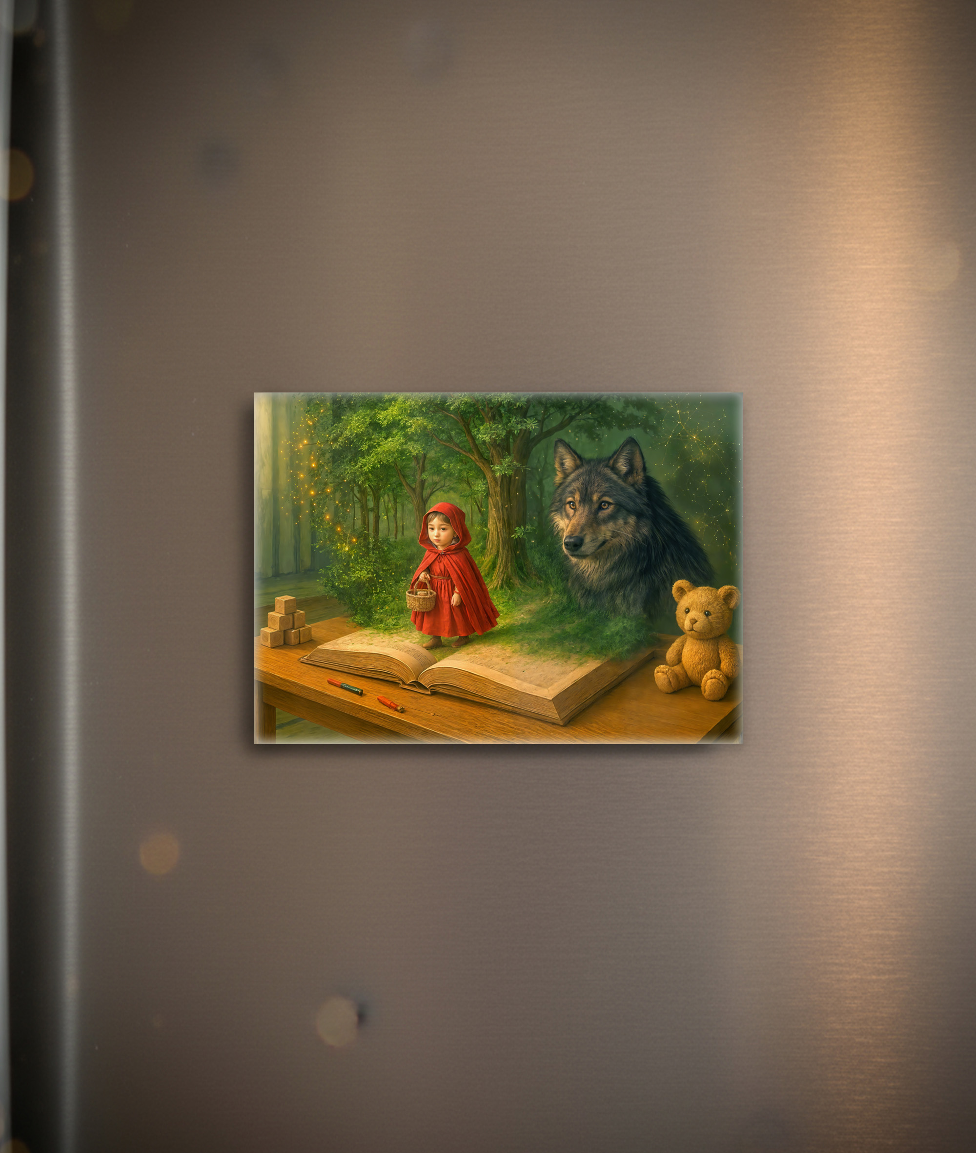 raxxa Glas-Magnet: Red Riding Hood in magical kids room