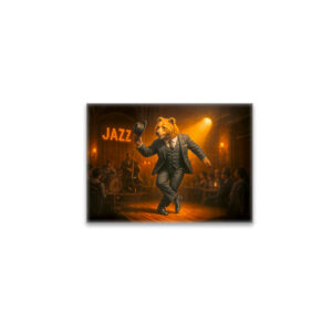 raxxa Glas-Magnet: Dancing Bear Rocks a Jazz Club