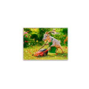 raxxa Glas-Magnet: Goat Gardener Destroys Flower Garden