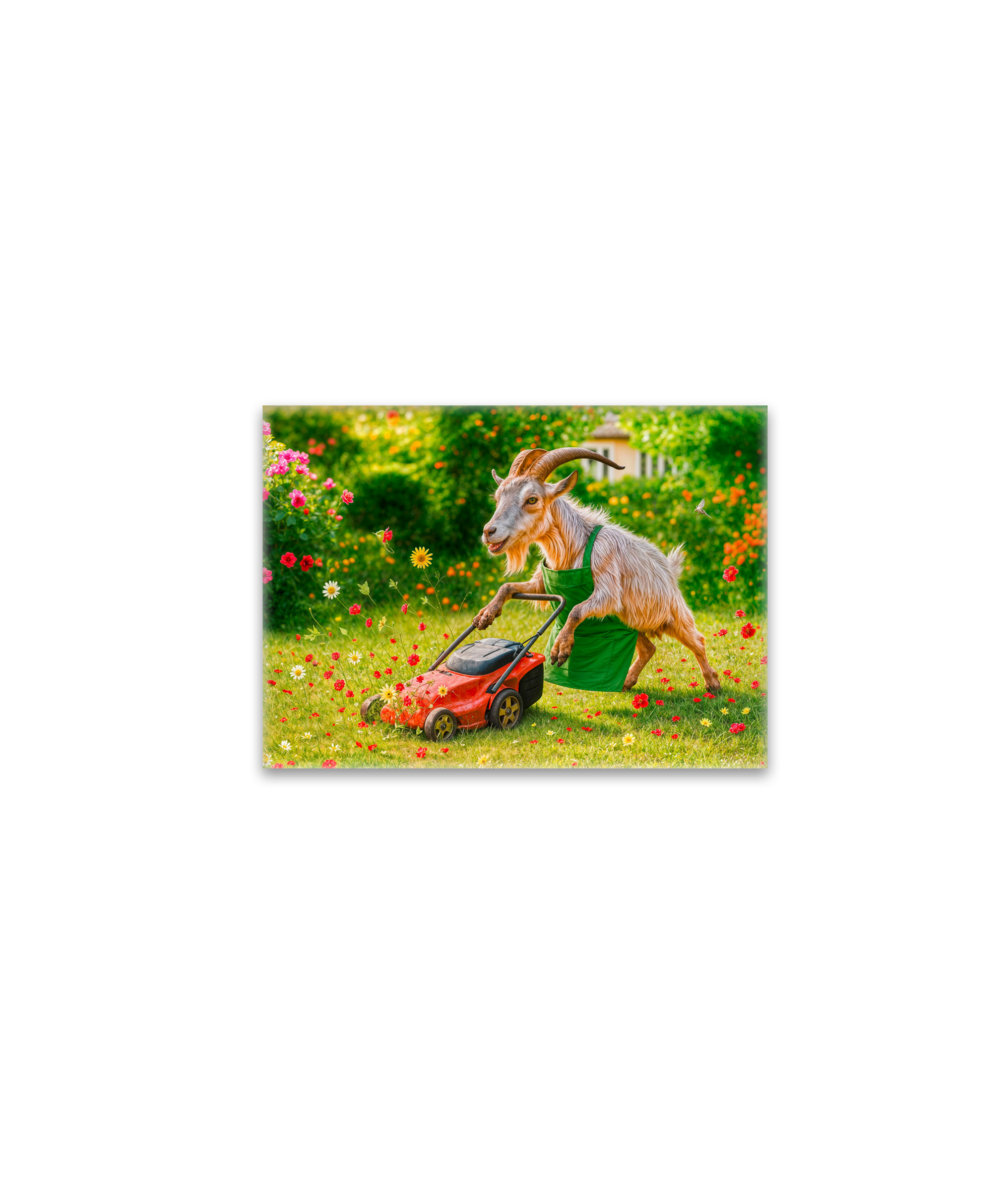 raxxa Glas-Magnet: Goat Gardener Destroys Flower Garden