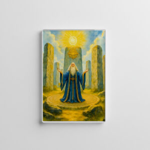 raxxa Glas-Magnet: Celtic druid at sacred stone circle
