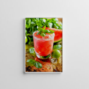 raxxa Glas-Magnet: Melon Lime Cooler Summer Cocktail
