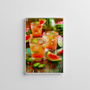 raxxa Glas-Magnet: Watermelon Chili Cocktail Spicy Summer