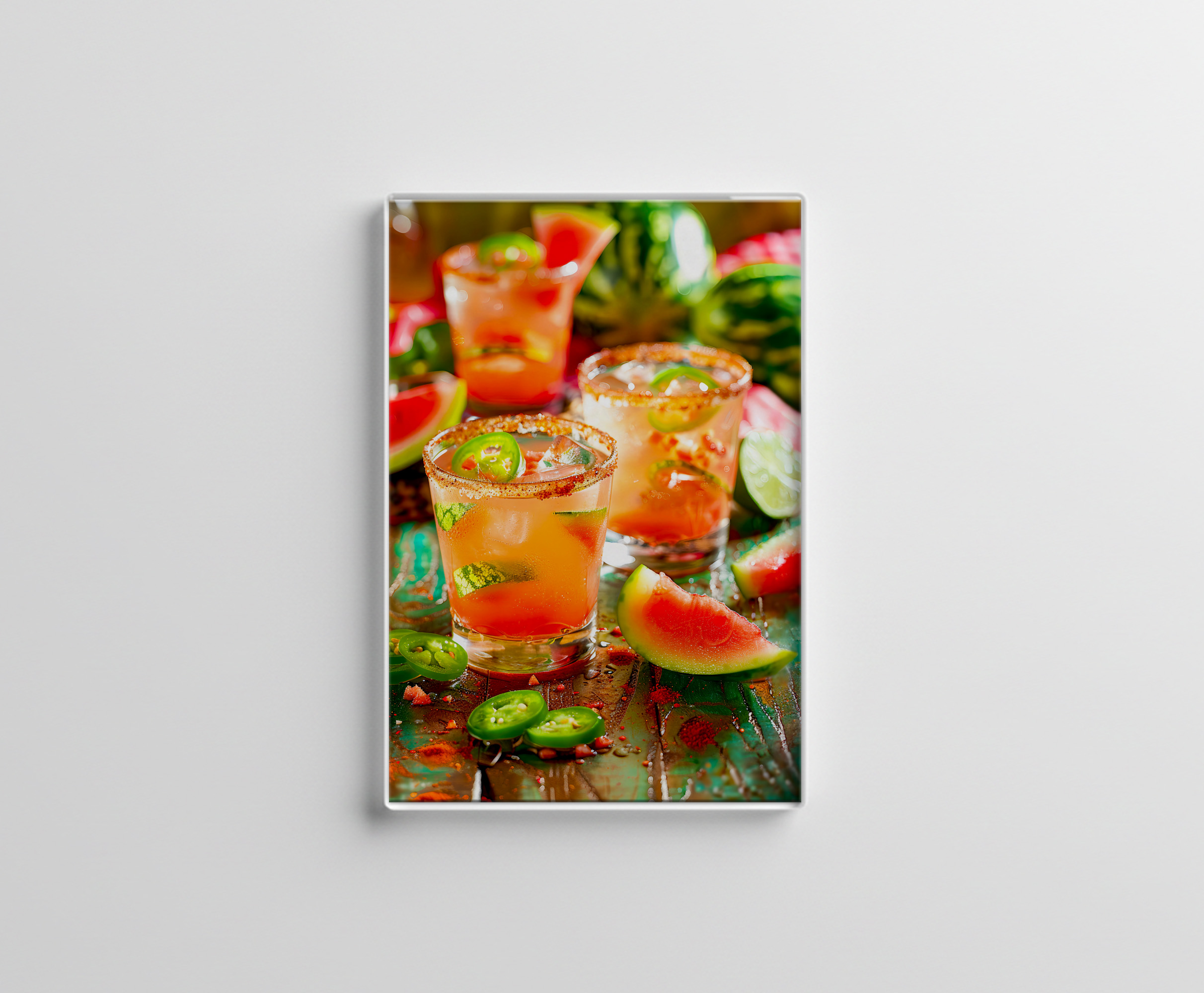 raxxa Glas-Magnet: Watermelon Chili Cocktail Spicy Summer