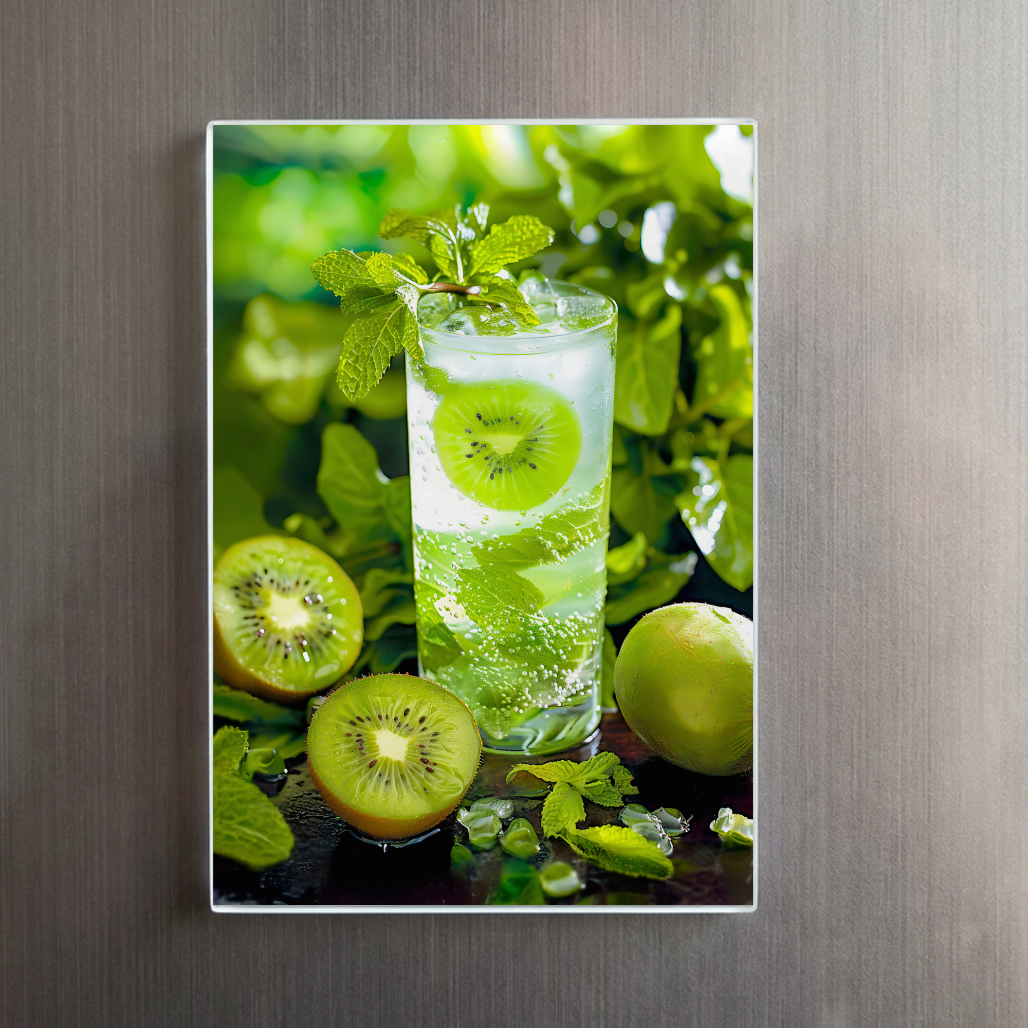 raxxa Glas-Magnet: Kiwi Mint Fizz Green Refreshment - immagine 2