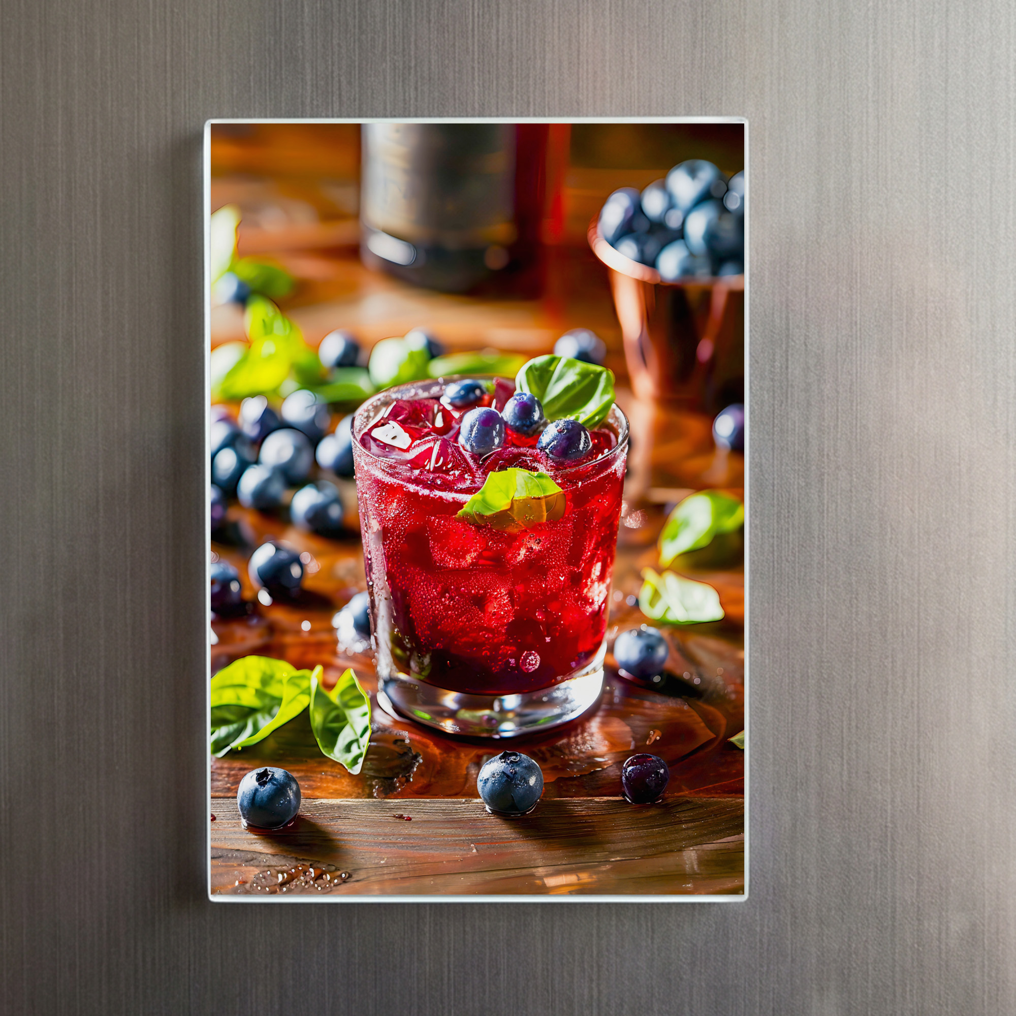 raxxa Glas-Magnet: Blueberry Mojito Summer Cocktail – Image 2
