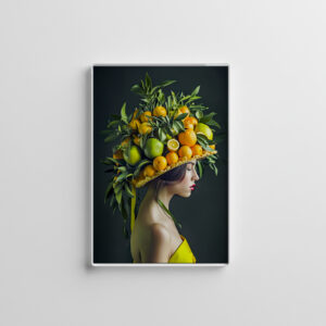 raxxa Glas-Magnet: Exotic Citrus Crown with Vibrant Colors