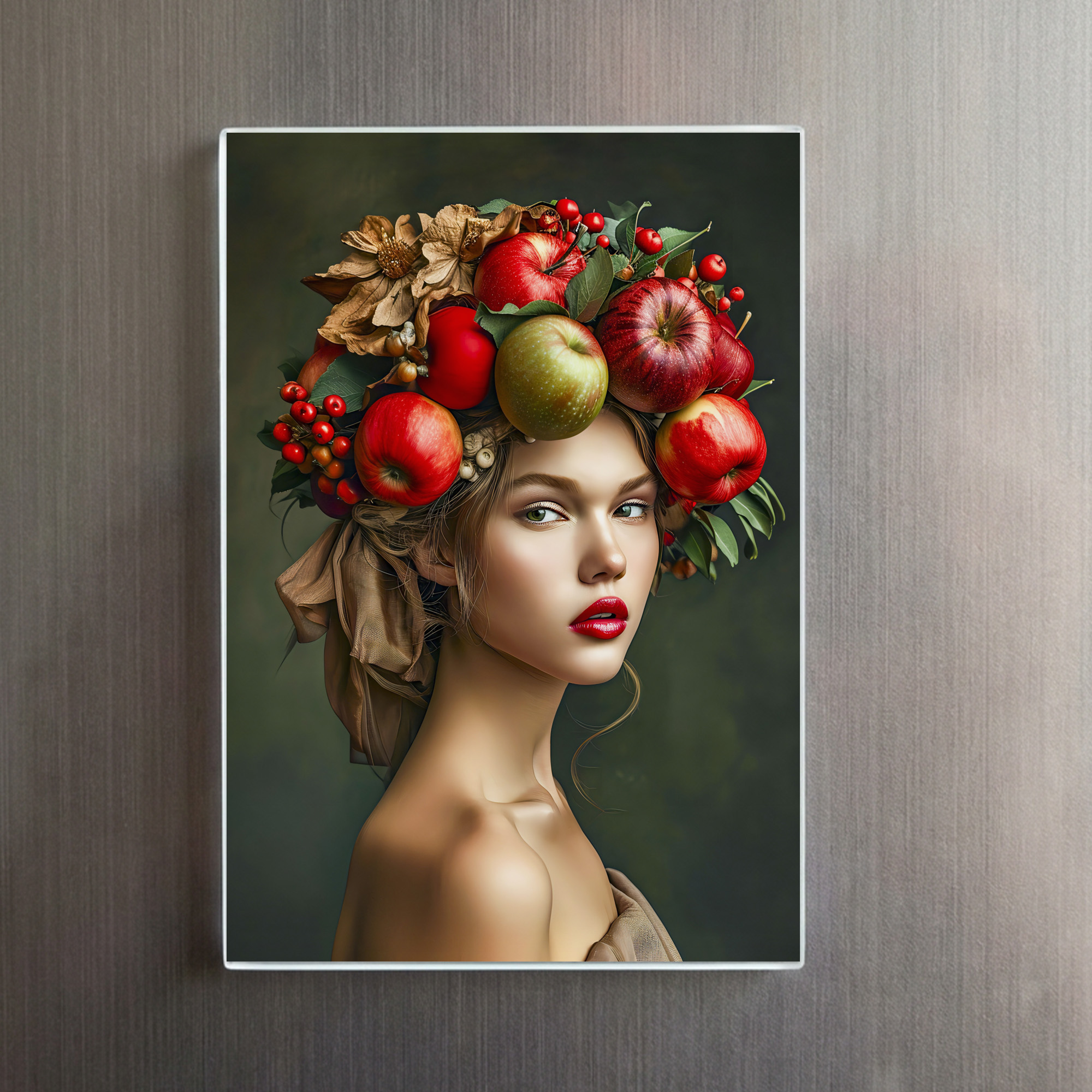 raxxa Glas-Magnet: Rustic Apple and Cherry Lady – Bild 2
