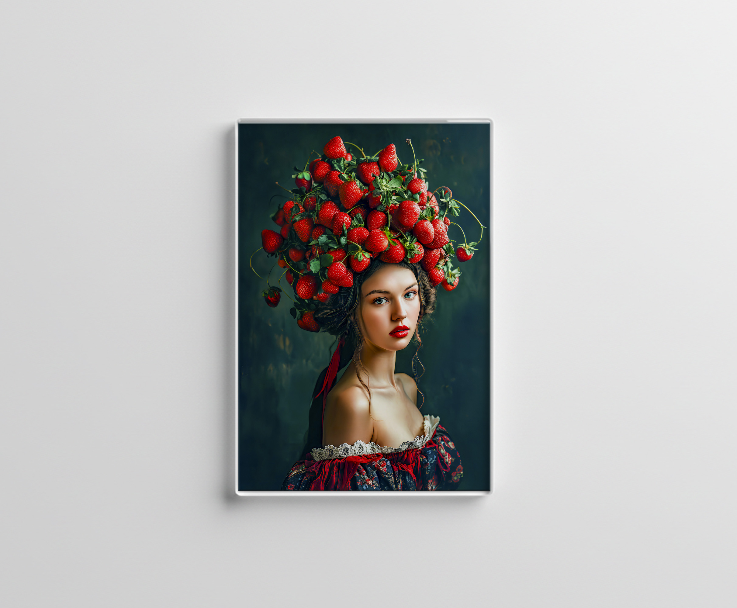 raxxa Glas-Magnet: Strawberry Crown Baroque Lady